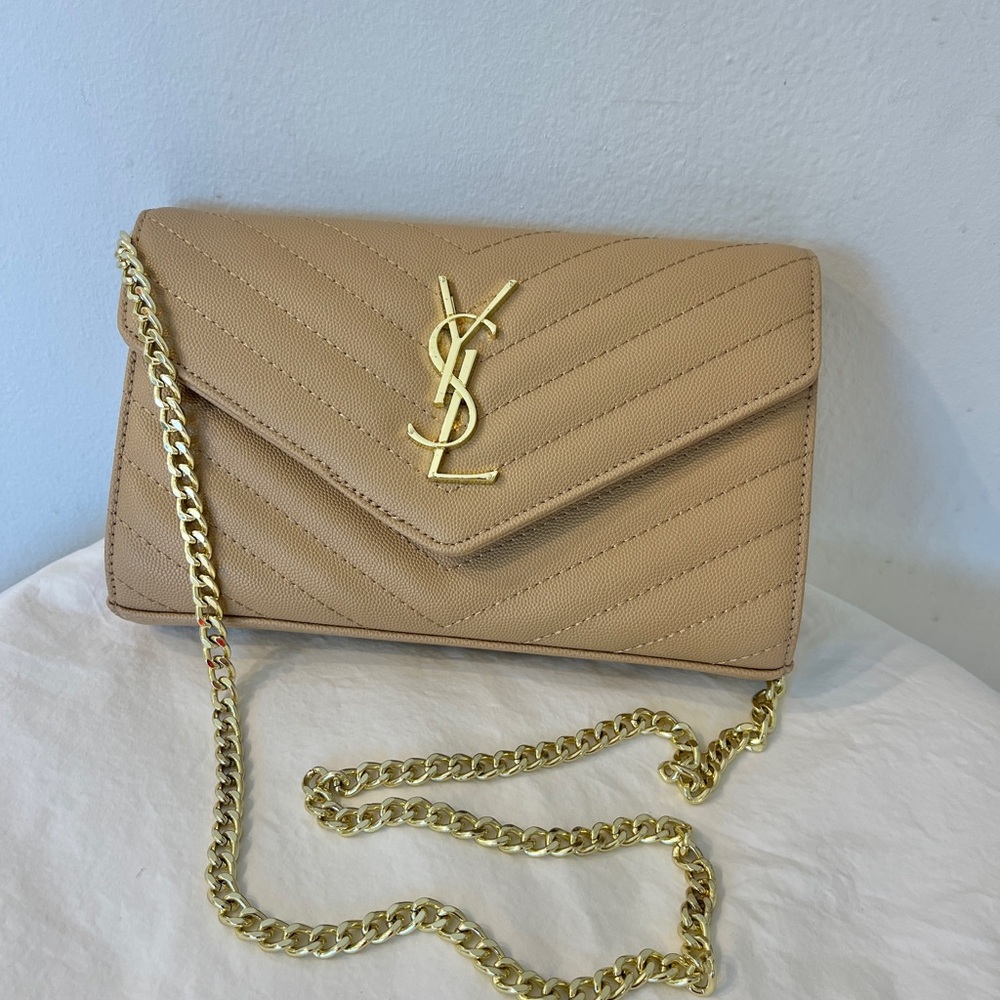 Monogram envelope purse